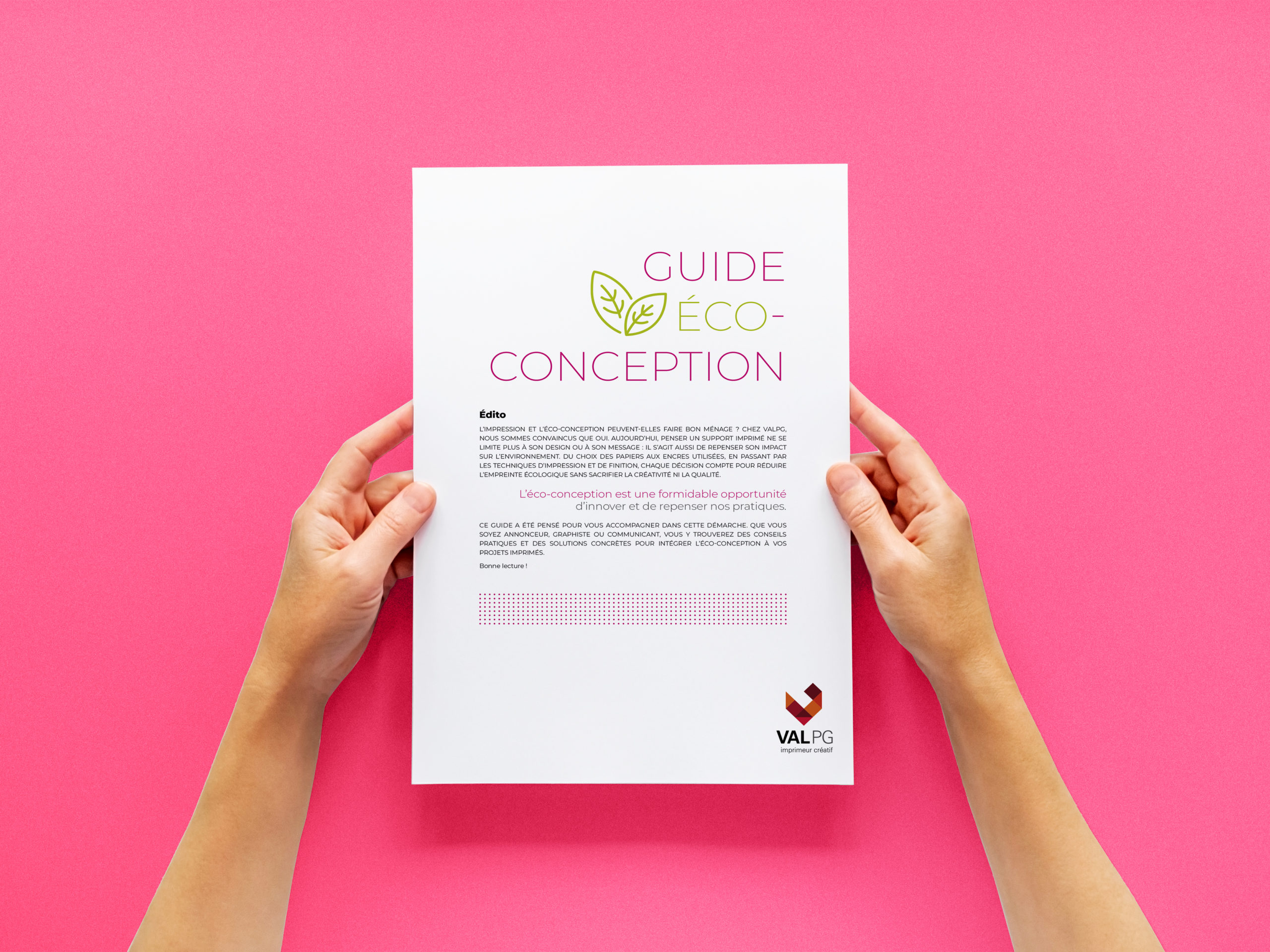 Val Pg Notre guide d’éco-conception est disponible ! - VALPG